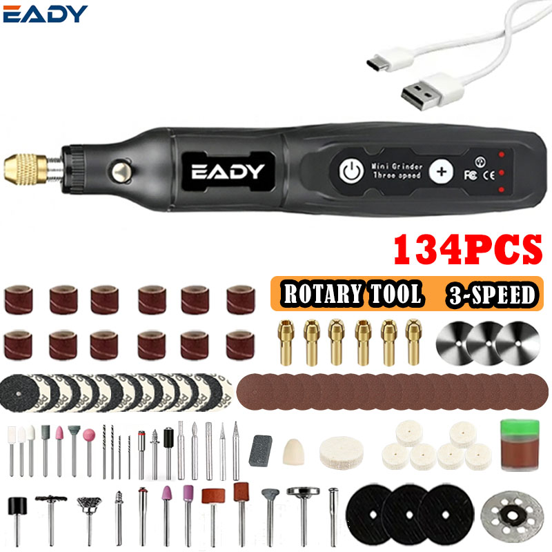Impact Driver Cordless - EADY 3,7V 3-snelheden USB oplaadbare draadloze