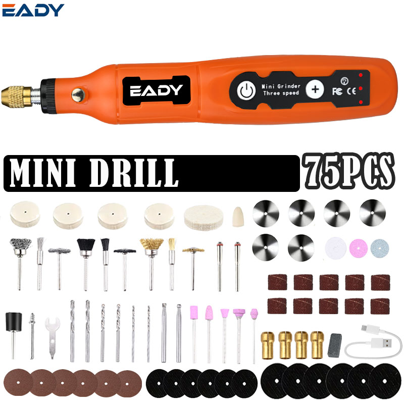 Impact Driver Cordless - USB draadloze mini-boormachine en graveerpen –