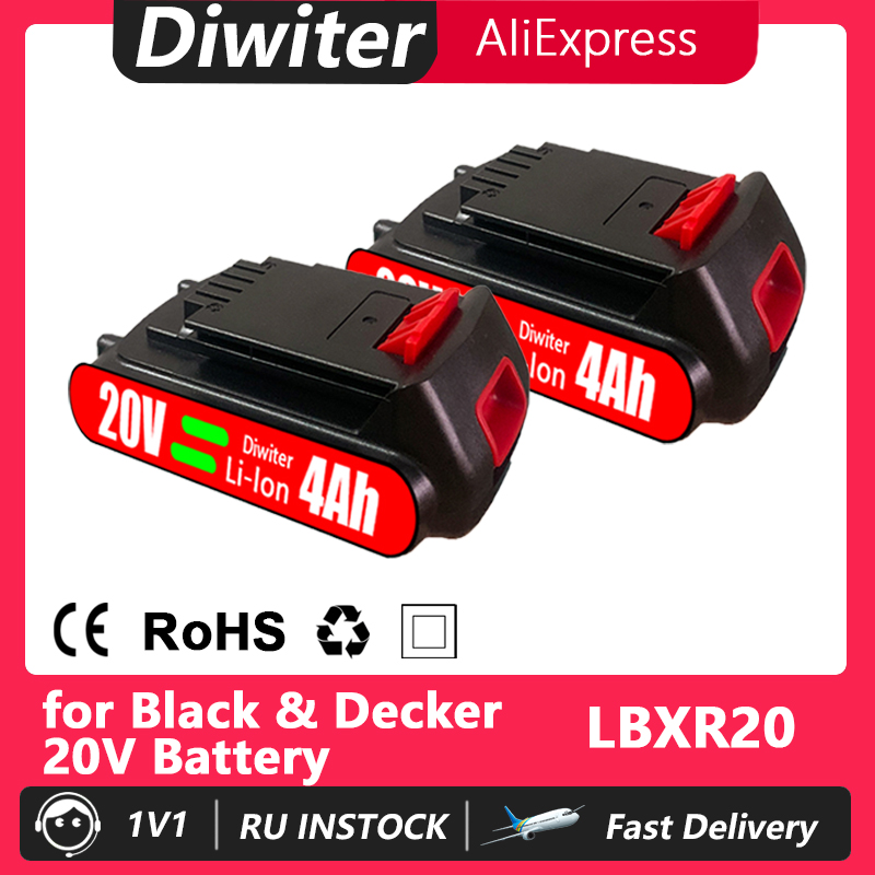 Black+Decker Tool 20V Max - 18V 4000mAh Voor Black & Decker