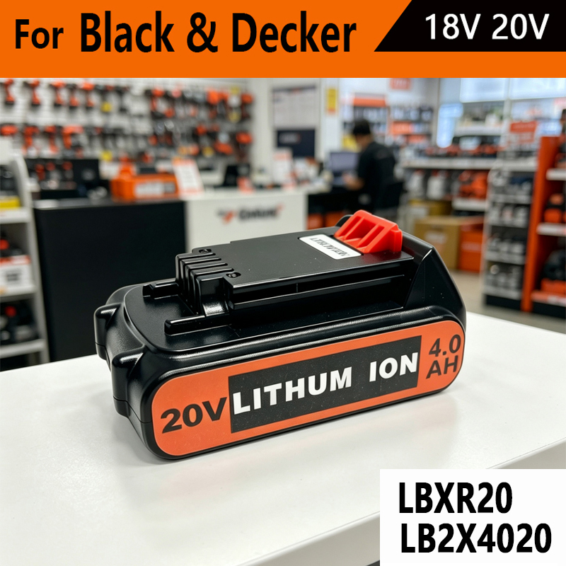 Black+Decker Tool 20V Max - Hoge capaciteit 8Ah LBX20 Vervanging voor