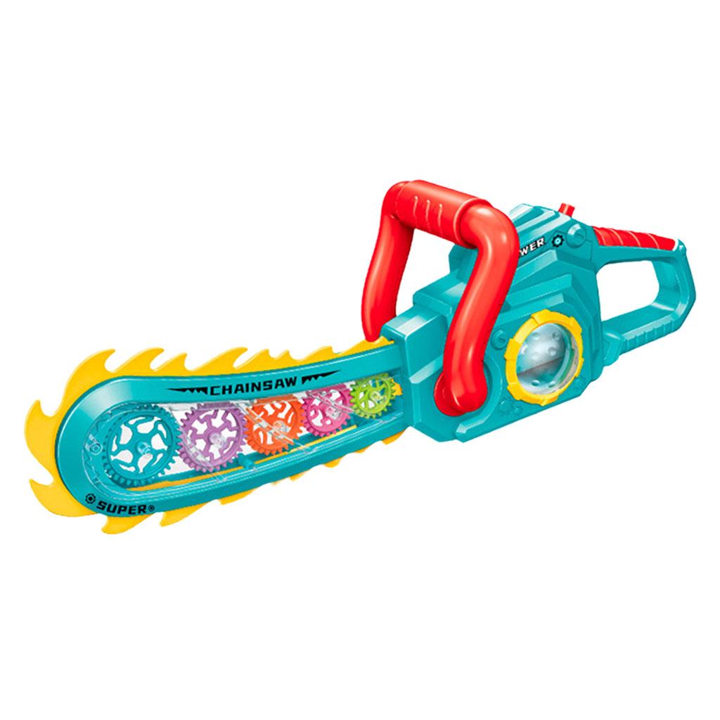 Power Tools Skills - Simulatiekettingzaag met licht en muziek Motor