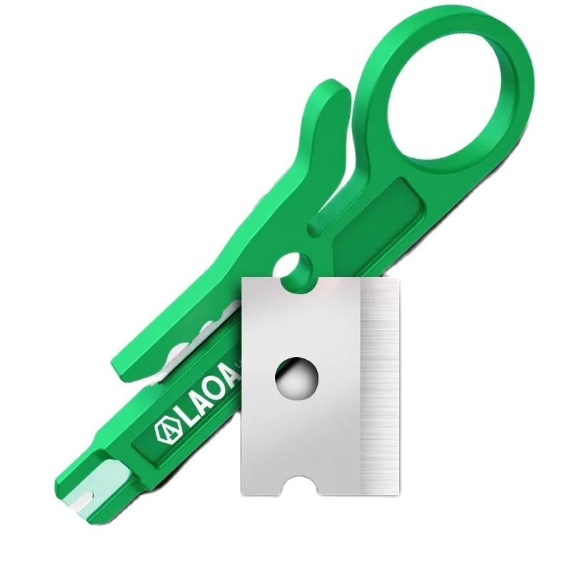 Power Tools Green - LAOA Multifunctioneel klein groen mes Draadstriptool