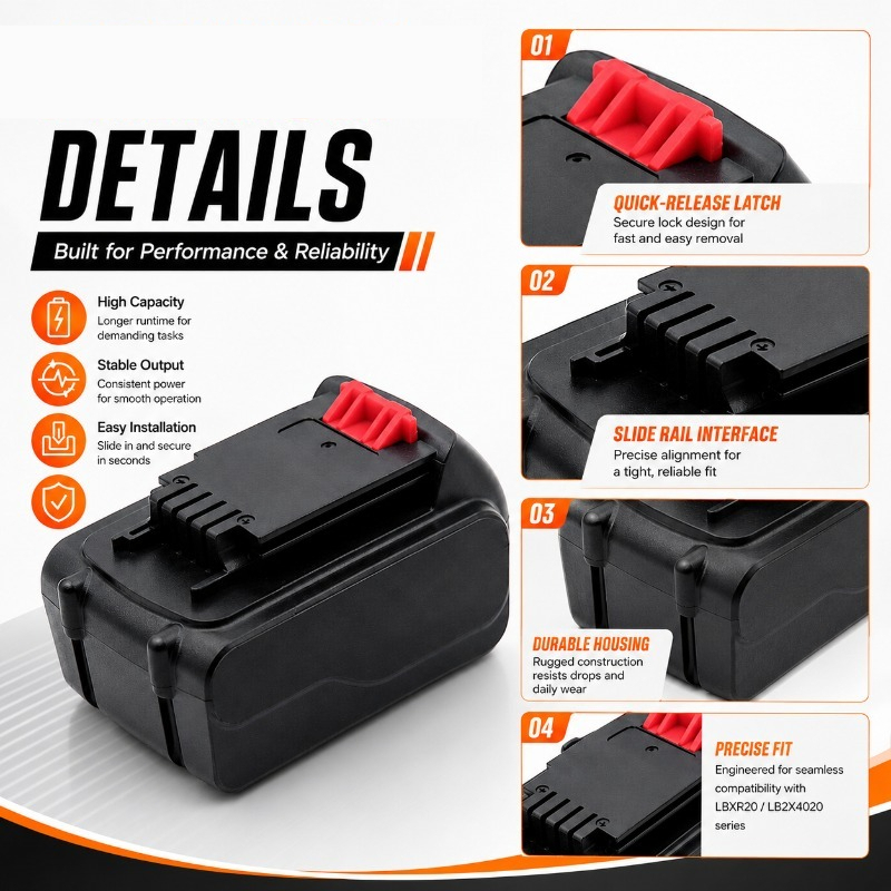 20V Max 6.0Ah lithium-ion verv - Black+Decker Tool 20V Max recensie en prijs