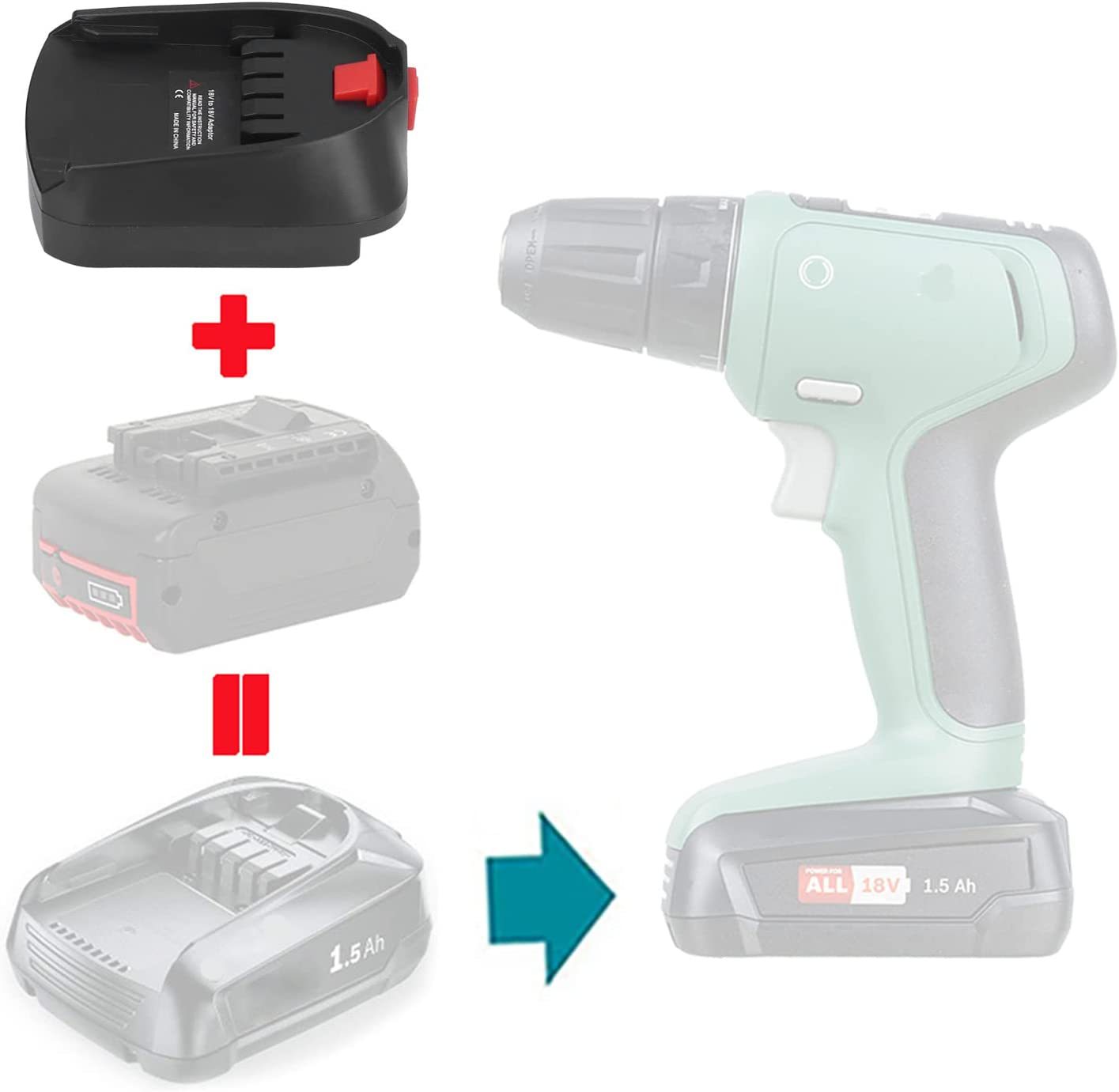 Batterijadapter Gebruik voor B - Power Tools Green recensie en prijs