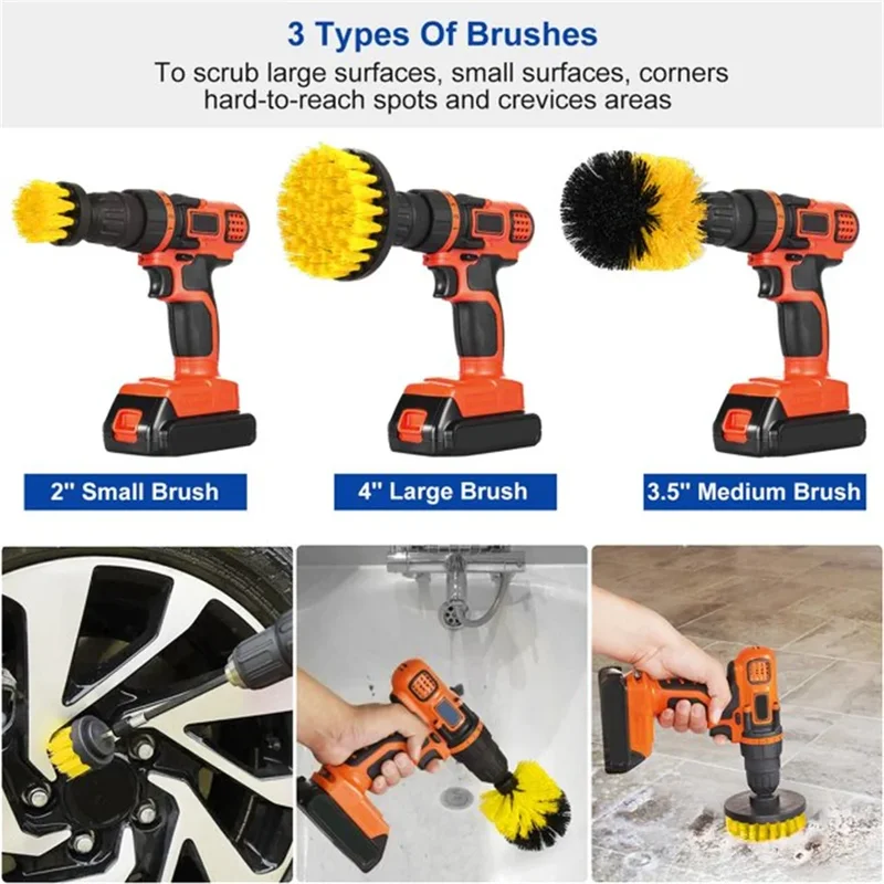 3-delige boorborstelset, krach - Power Tools On Sale recensie en prijs