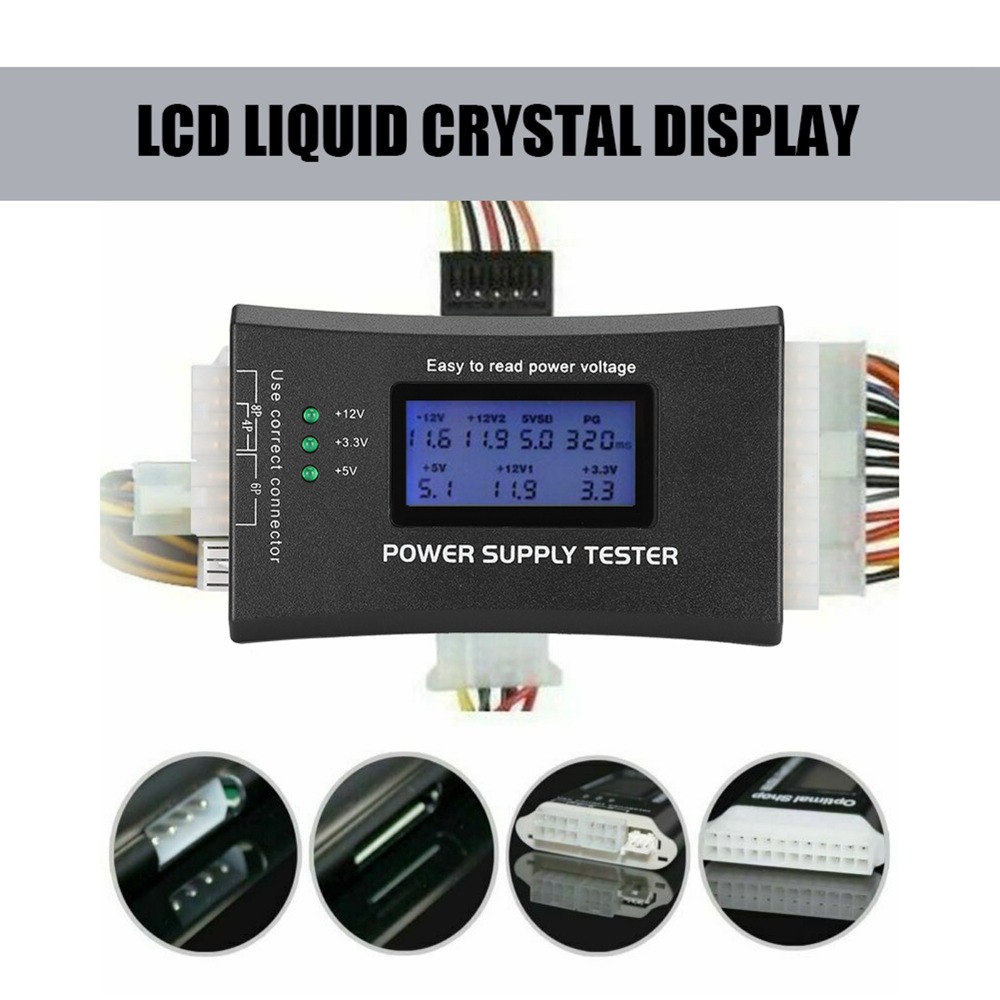 LCD-scherm ATX-voedingstestapp - Power Tools Inspection recensie en prijs