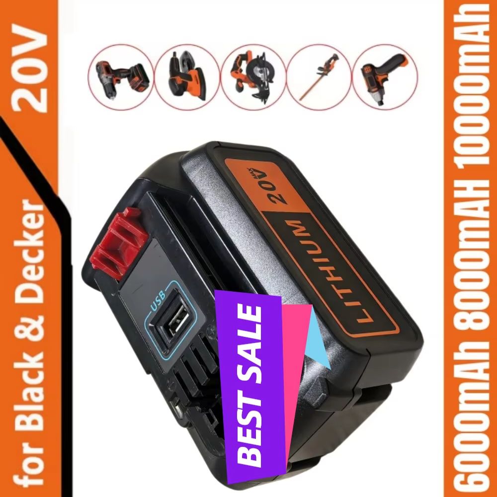 8Ah Vervangende batterij met h - Black+Decker Tool 20V Max recensie en prijs