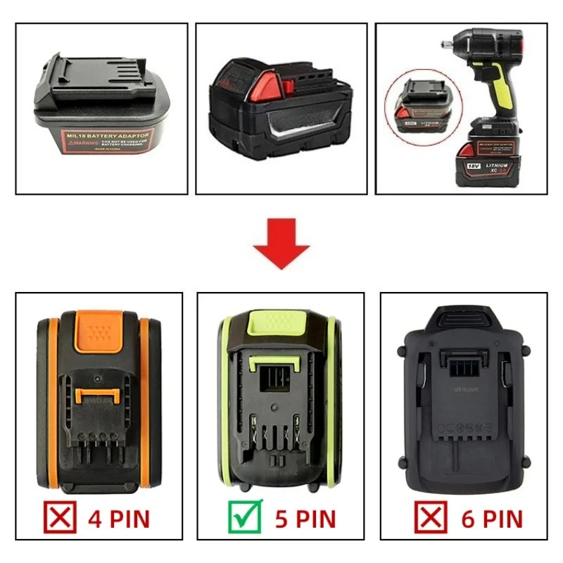 Batterijadapterconverter voor  - Power Tools Green recensie en prijs